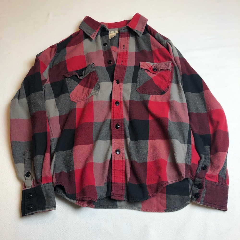 Arizona Jean Co. Medium Red and Black Flannel